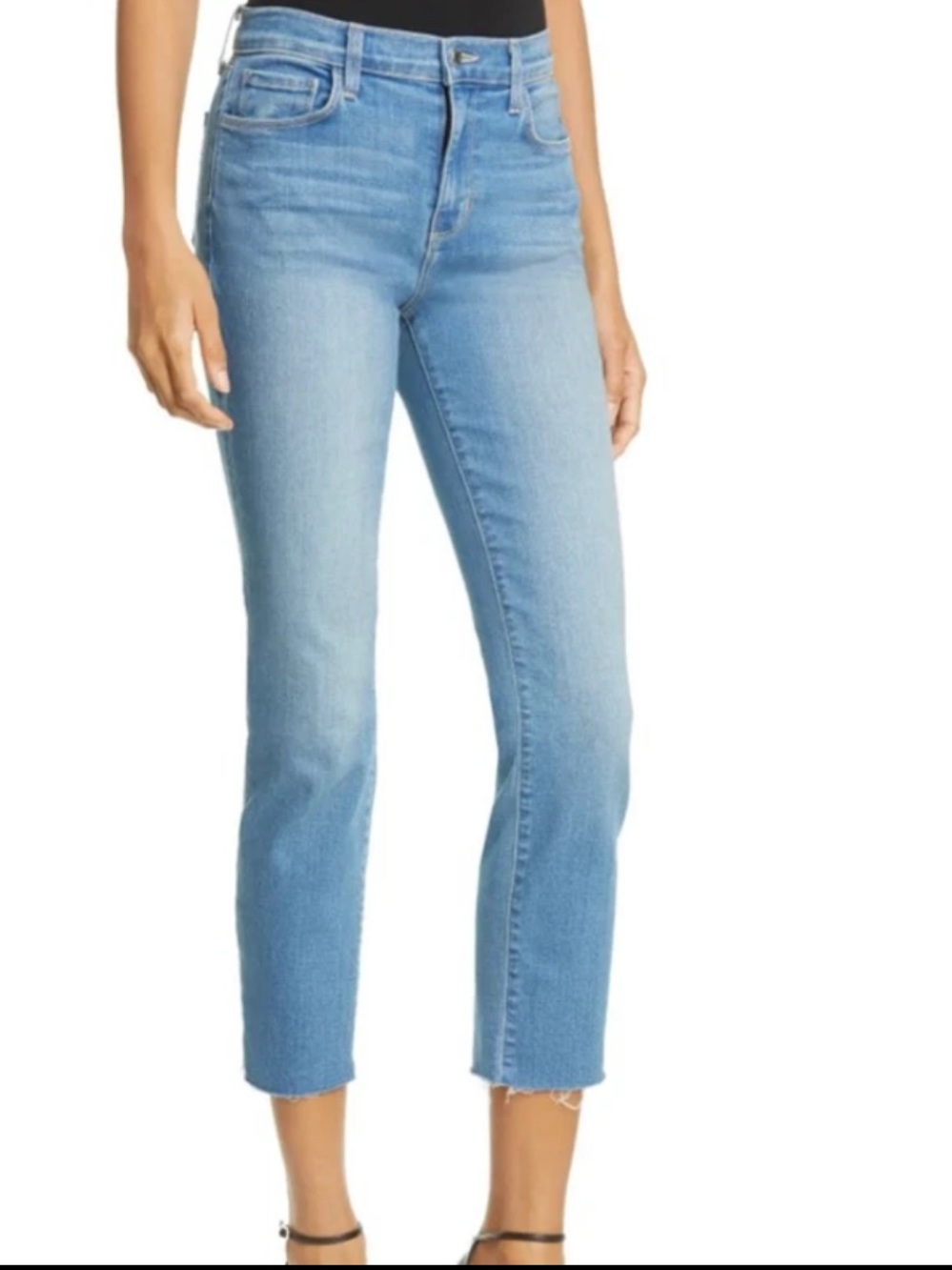 L’AGENCE Sada High Rise Slim Crop High Jeans in Camden, EUC, Size 24 - Picture 2 of 7
